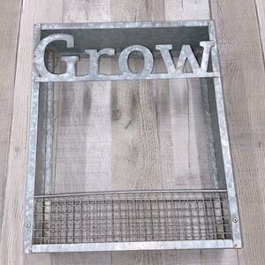 Galvanized Farmhoyse style Grow hanging wall container